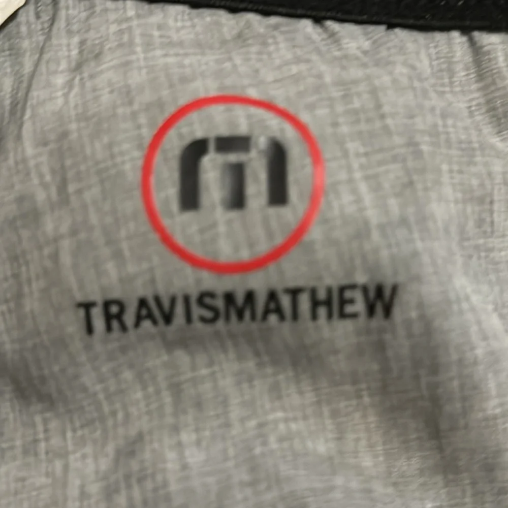Travis Mathew Gray Stripes Boardshorts Coastal Beach-Large